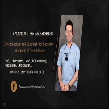 case presentation of patient of fixed prosthodontics department | PDF
