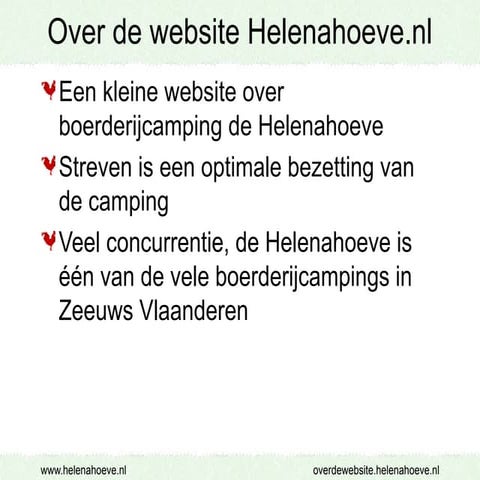 Over de website Helenahoeve.nl