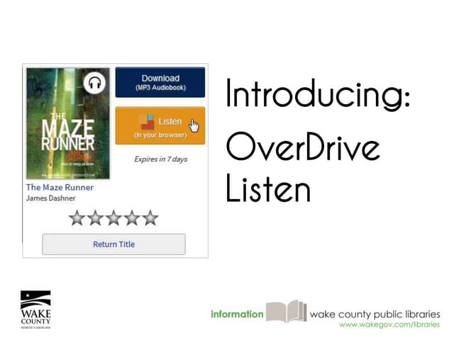 An Introduction to Overdrive Listen