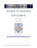 Overdyed Ornament Free Cross Stitch Pattern