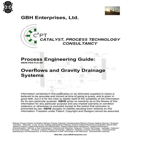 Overflows and Gravity Drainage Systems