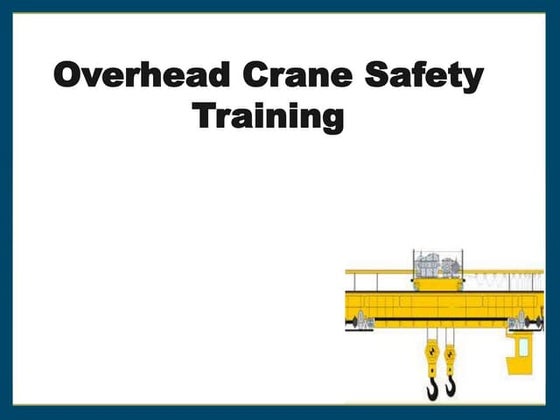 EOT Crane Inspection Check list helpful for safety officers during EOT Crane Inspection Check list helpful for safety officers during