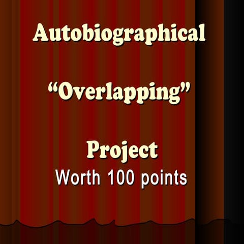 Autobiographical Overlap Shape & Space Art project