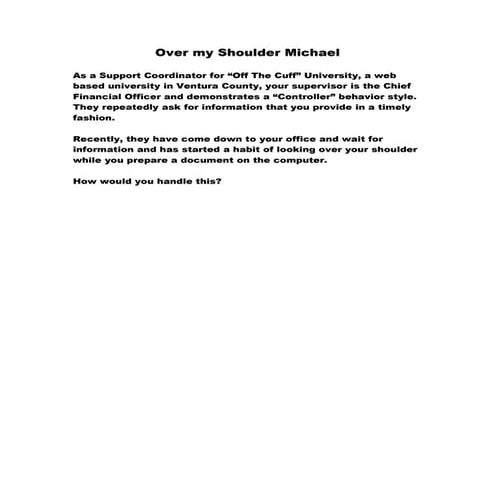 Over My Shoulder Michae1 Csuci