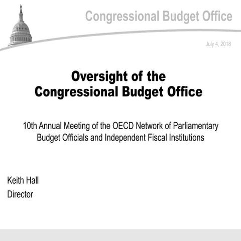 Oversight of the Congressional Budget Office