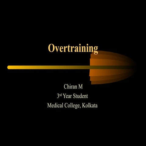Overtraining chirantan mandal