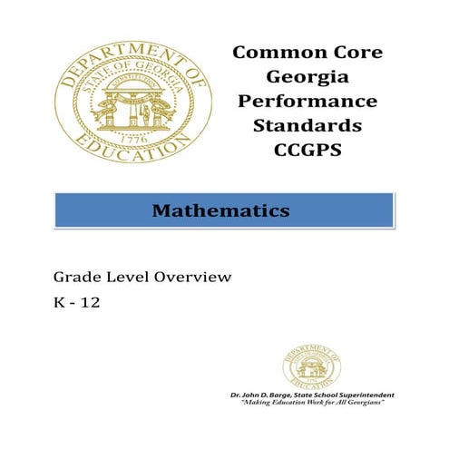 CCGPS Overview