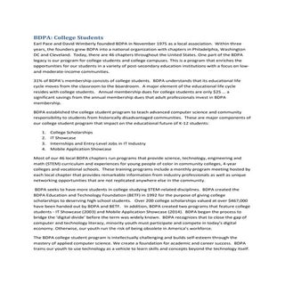 BDPA and College Students