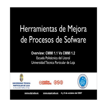 Overview, CMMI 1.1 Vs CMMI 1.2