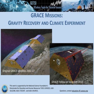 Overview of how GRACE satellites measure mass changes