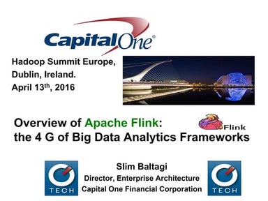Overview of Apache Fink: The 4G of Big Data Analytics Frameworks