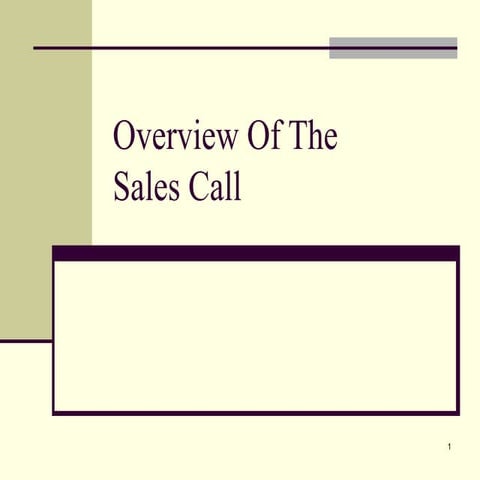 Sales Call