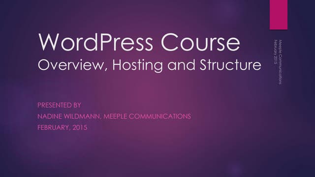 Overview and hosting