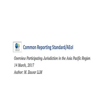 Common Reporting Standard (CRS) | PPTX