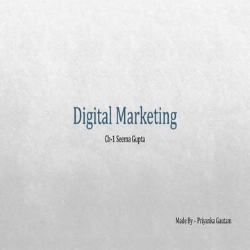 Digital Marketing