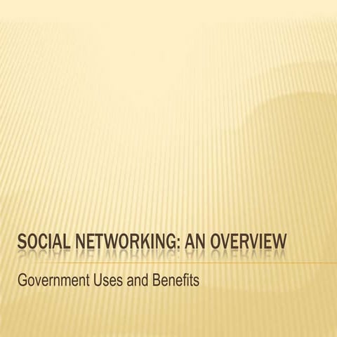 Michigan.gov Social Media - An Overview