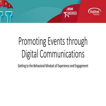  Overview: Promoting Events through Digital Communications 