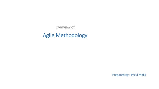 Overview of agile