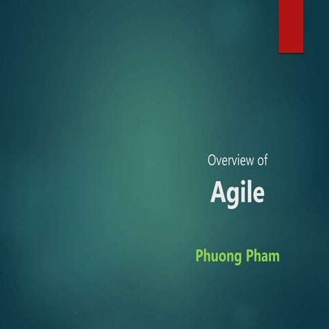 Overview of agile methodology