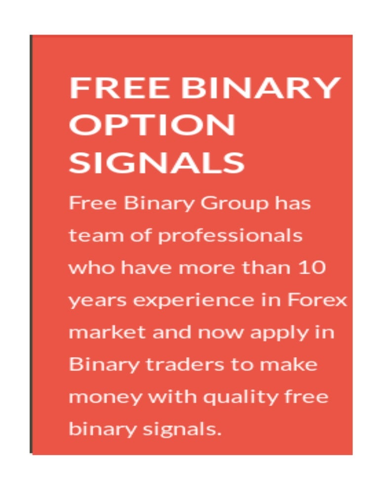 Binary options signal