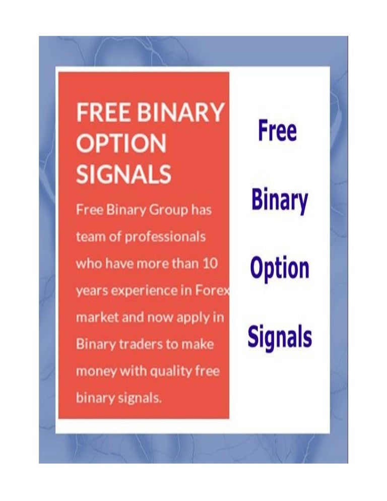 Binary option signals free
