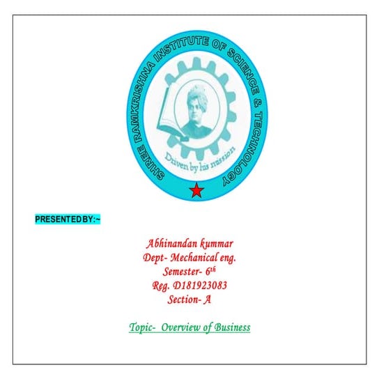 Overview of business