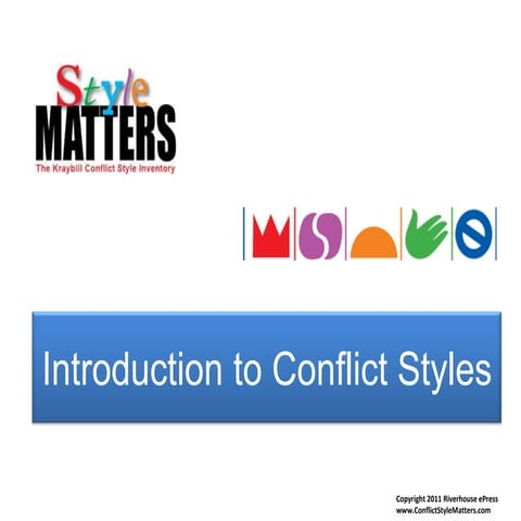 Intro to Conflict Styles