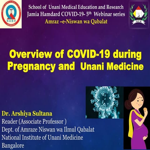 Overview of covid 19 during pregnancy and unani medicine