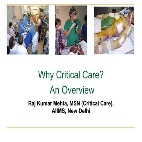Overview of critical care