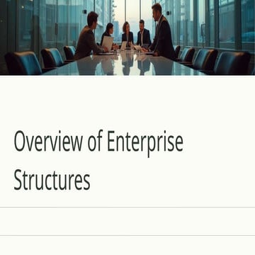 Overview of   Enterprise Structures.pptx