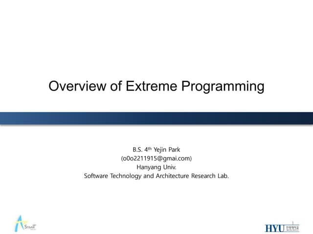 Overview of extreme programming