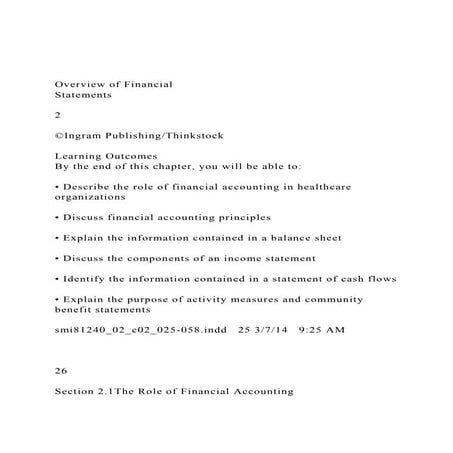 Overview of Financial Statements2©Ingram Publishing.docx