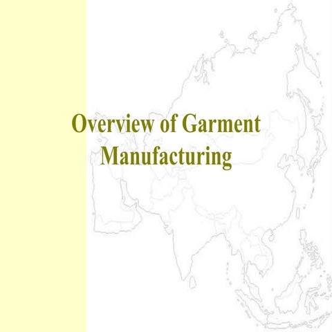 Overview of garment manufacturing