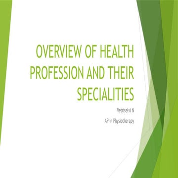OVERVIEW OF HEALTH PROFESSION AND THEIR SPECIALITIES.pptx