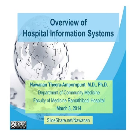 Overview of Hospital Information Systems