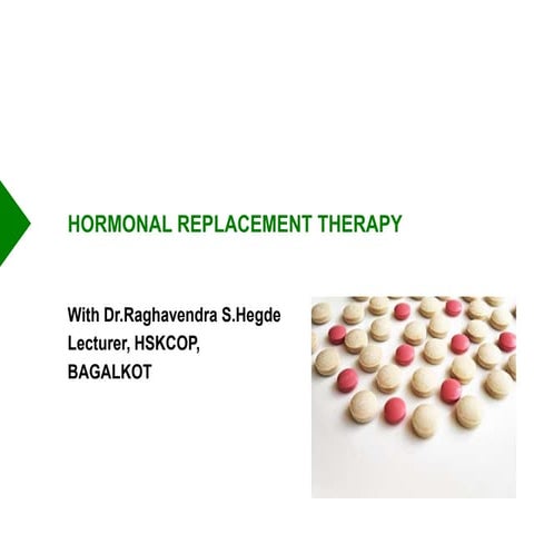 Overview of Hormone Replacement Therapy(HRT)