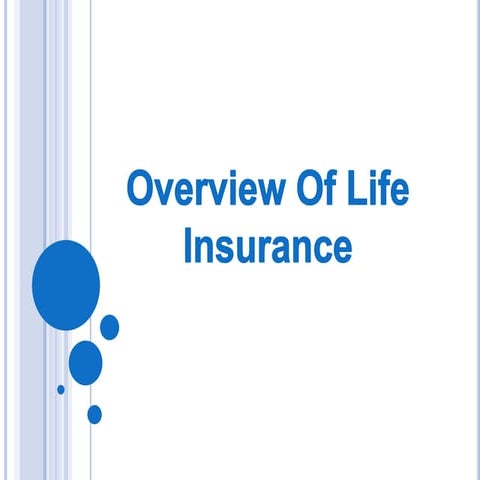 Overview of life insurance