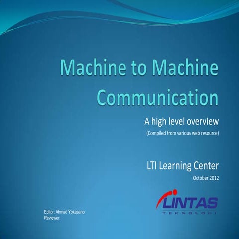 M2M industry overview 2012