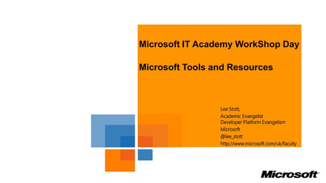 IT Academy WorkShop 14/05/2012