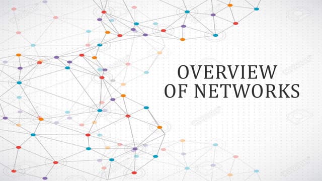 Overview of networks