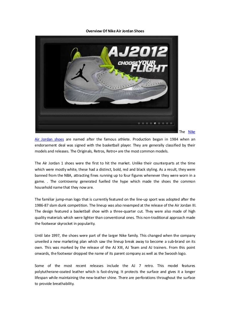 nike air jordan models