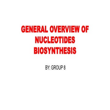 THE OVERVIEW OF NUCLEOTIDES BIOSYNTHESIS .pptx