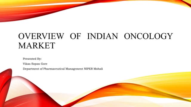 Overview of oncology market
