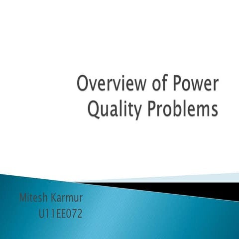 Overview of power quality problems