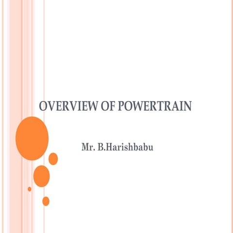 Overview of powertrain