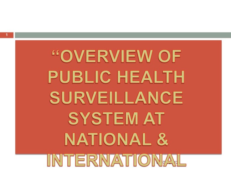 public health surveillance