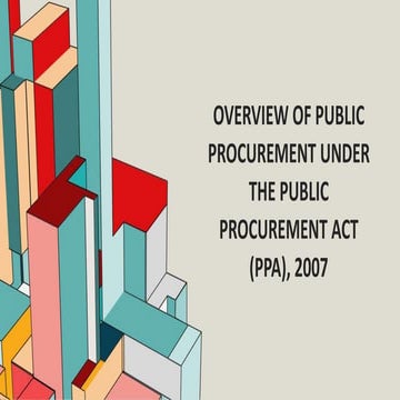 OVERVIEW OF PUBLIC PROCUREMENT UNDER THE PUBLIC PROCUREMENT[23058430092159162...