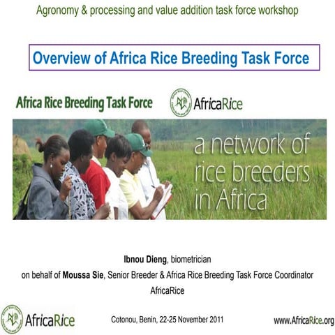 Overview of rice breeding task force and data management strategies