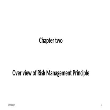 Overview of Risk Management,t used for discover the general risk in your orga...