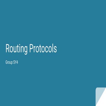 Overview of Routing Techniques